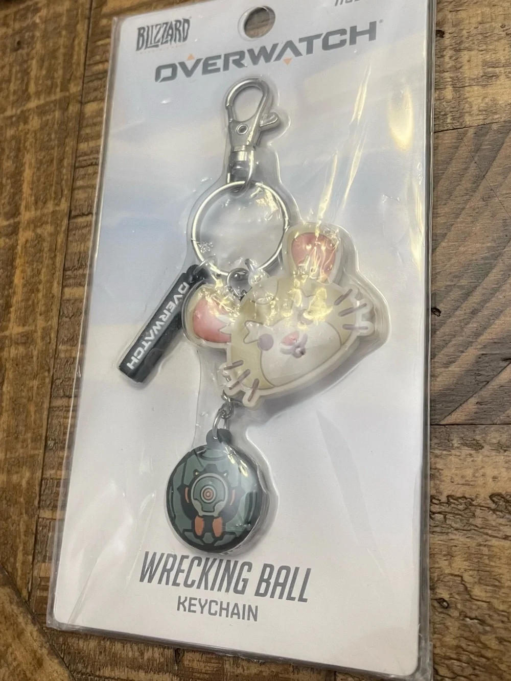 Overwatch Wrecking Ball Keychain - Cute Hamster & Mech Charm